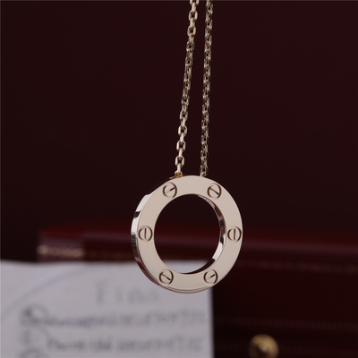 B7014200 Classic Luxury Jewelry Love Necklace 18K Yellow Gold