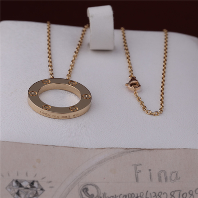 B7014200 Classic Luxury Jewelry Love Necklace 18K Yellow Gold