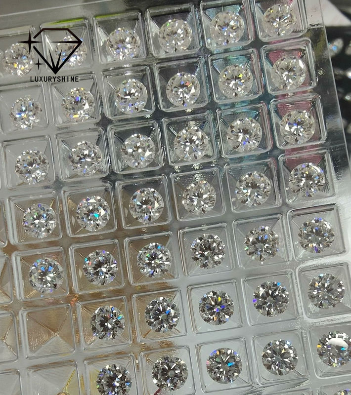 품질 LuxuryShine VS1 실험실에서 자란 다이아몬드 1ct 2ct 3ct 4ct 5ct 둥근 절단 흰색 우수한 절단 IGI 인증 공장