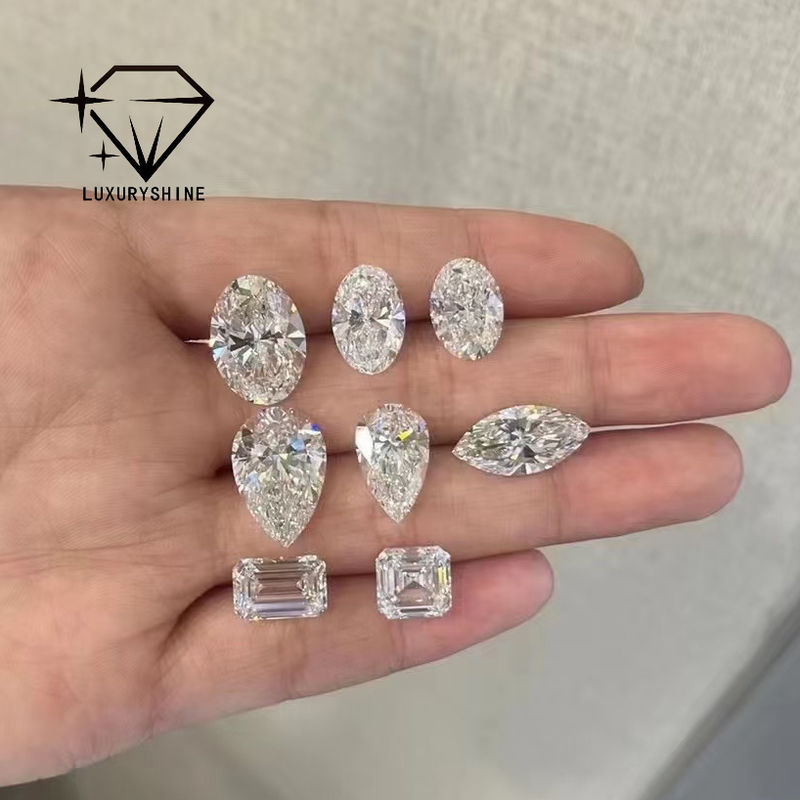 품질 LuxuryShine VVS-VS 애셔 쉐입 랩 그로운 다이아몬드 0.1-10CT D-F 컬러 화이트 다이아몬드, IGI 인증서 포함, 3EX 컷 스톤 공장