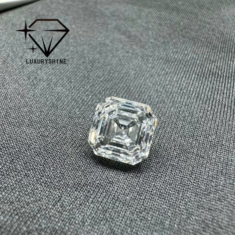 품질 LuxuryShine VVS-VS 0.1-10CT 어셔 모양 실험실 자란 다이아몬드 D-F 색 흰 다이아몬드 IGI 인증 3EX 절단 돌 공장