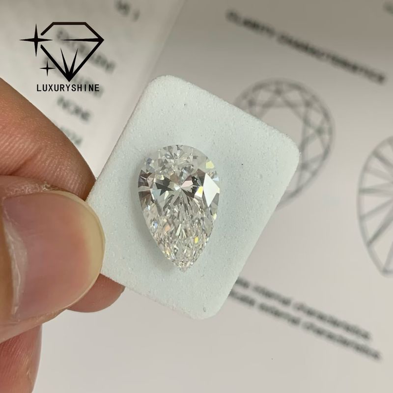 Lab Grown Pear Diamond VVS-VS Clarity D-F Color IGI Certified