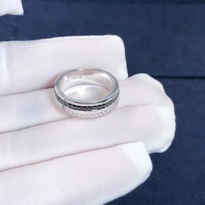 품질 고급 금 보석 퀄터 검은 에디션 반지 18k 금과 진짜 다이아몬드 공장