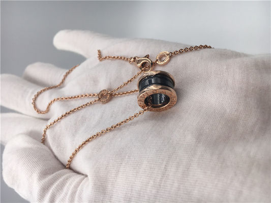 품질 블랙 세라믹과 여성의 CL855762 명품 보석 비 Zero1 Necklace18K 핑크 골드 공장