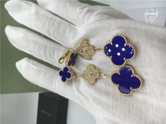 품질 공작석/다이아몬드를 가진 VCARO9II00 밴 Cleef Vintage 알람브라 궁전 귀걸이 공장