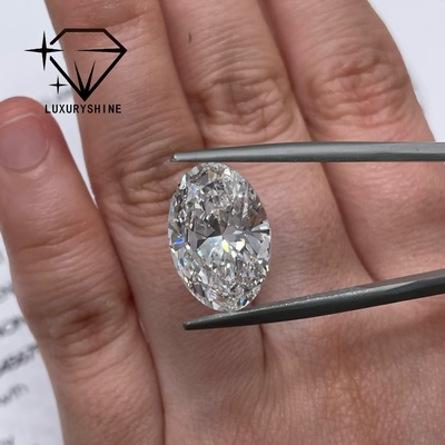 LuxuryShine 0.1-10CT VVS2 랩 그로운 다이아몬드 D-F 컬러 화이트 오벌 엑설런트 컷, IGI 인증서 3EX 컷 스톤 by LuxuryShine
