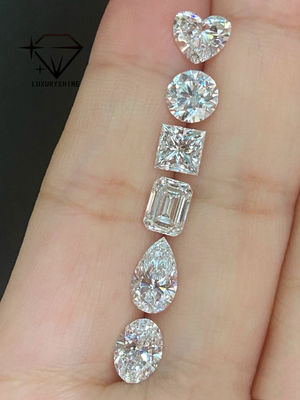 품질 LuxuryShine VVS-VS 애셔 쉐입 랩 그로운 다이아몬드 0.1-10CT D-F 컬러 화이트 다이아몬드, IGI 인증서 포함, 3EX 컷 스톤 공장
