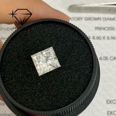 품질 럭셔리 쉐인 프린세스 컷 랩 성장 다이아몬드 D-F 색상 VVS-VS IGI 인증과 함께 우수한 절단 결혼 다이아몬드 도매 공장