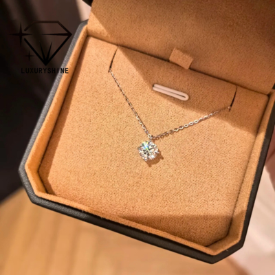 럭셔리 샤인 라운드 랩 자란 다이아몬드 목걸이 VVS2/VS1 맑음 D-F 색상 18K 단금 IGI 인증과 함께 주문 보석