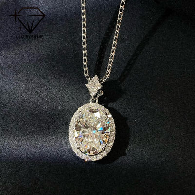 품질 18K 골드 오벌 랩 그로운 다이아몬드 펜던트 VVS1-VS1 0.3-3.0ct 공장